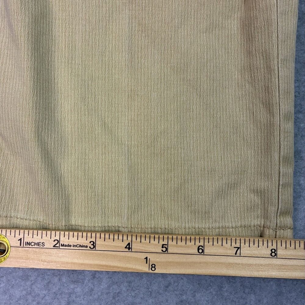 Meyer Comfort Stretch Chino Pants Men’s 38x32 Beige Khaki Non Iron Trousers - Picture 4 of 10